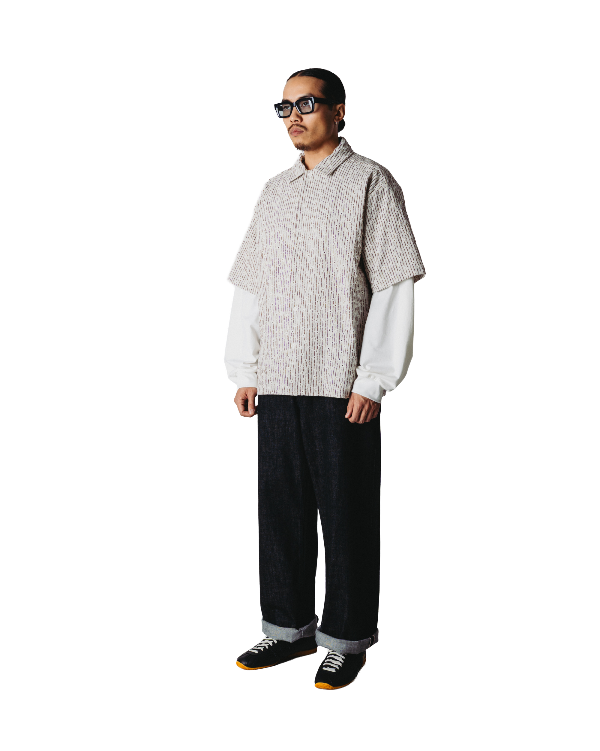 WOODBIRD WANG J SLEEVE SHIRT Off White