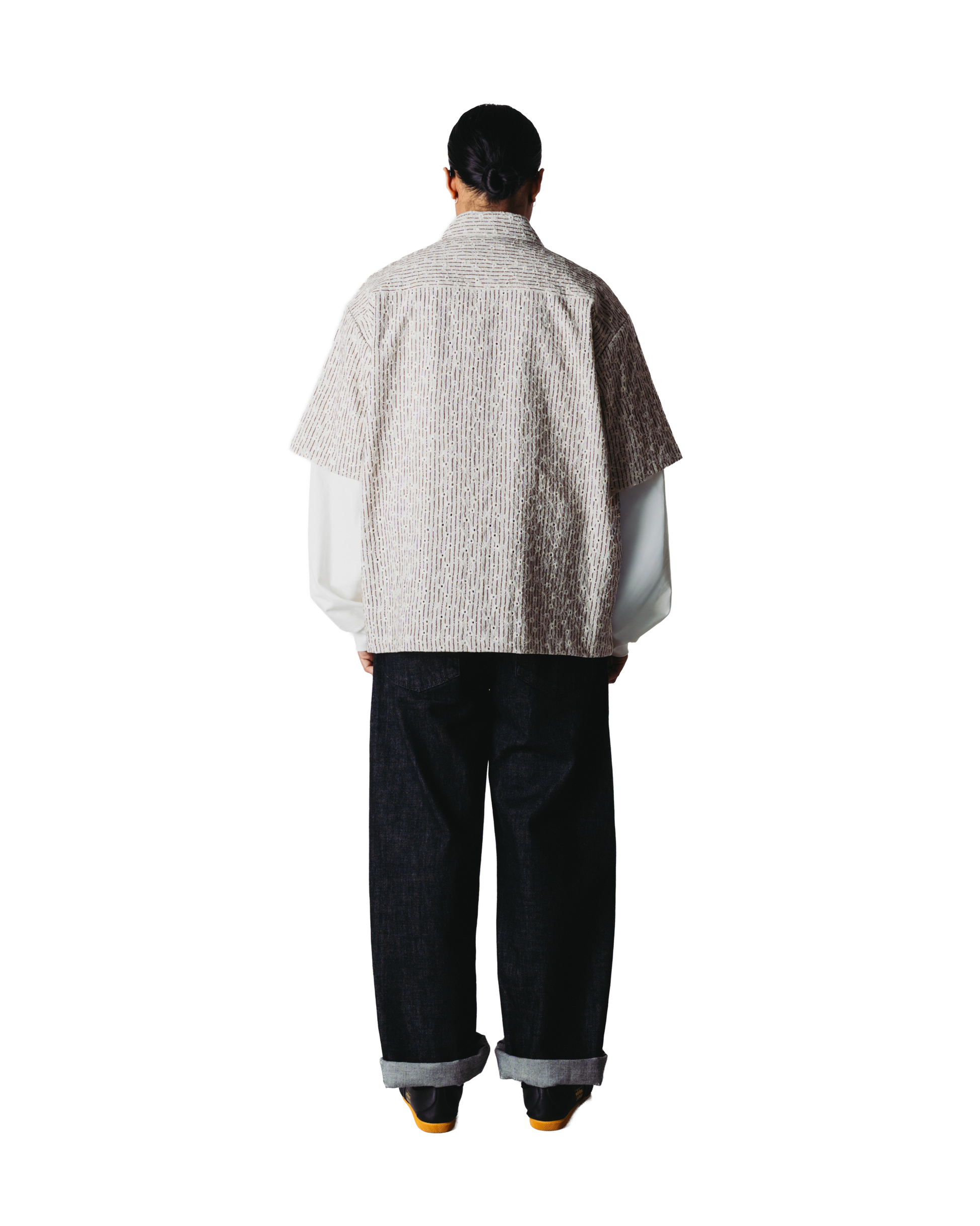 WOODBIRD WANG J SLEEVE SHIRT Off White