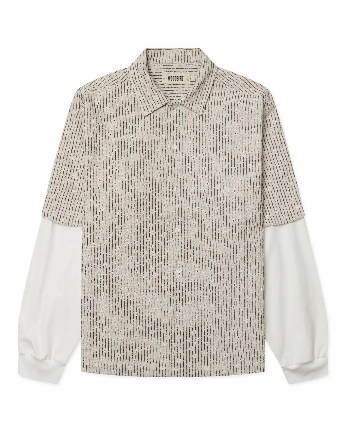 WOODBIRD WANG J SLEEVE SHIRT Off White