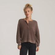 ROARK W MADE TO FADE SWEATER COCO BEAN