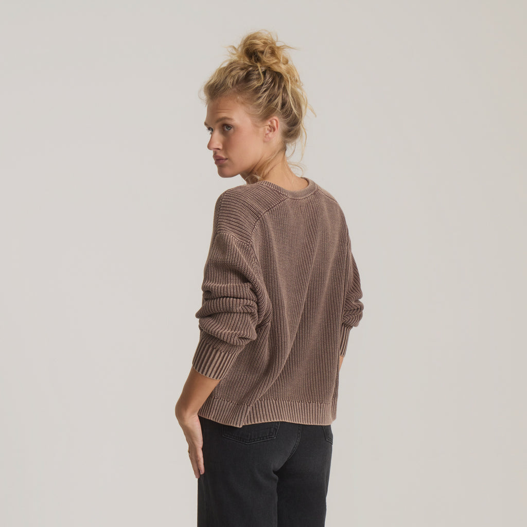 ROARK W MADE TO FADE SWEATER COCO BEAN côté