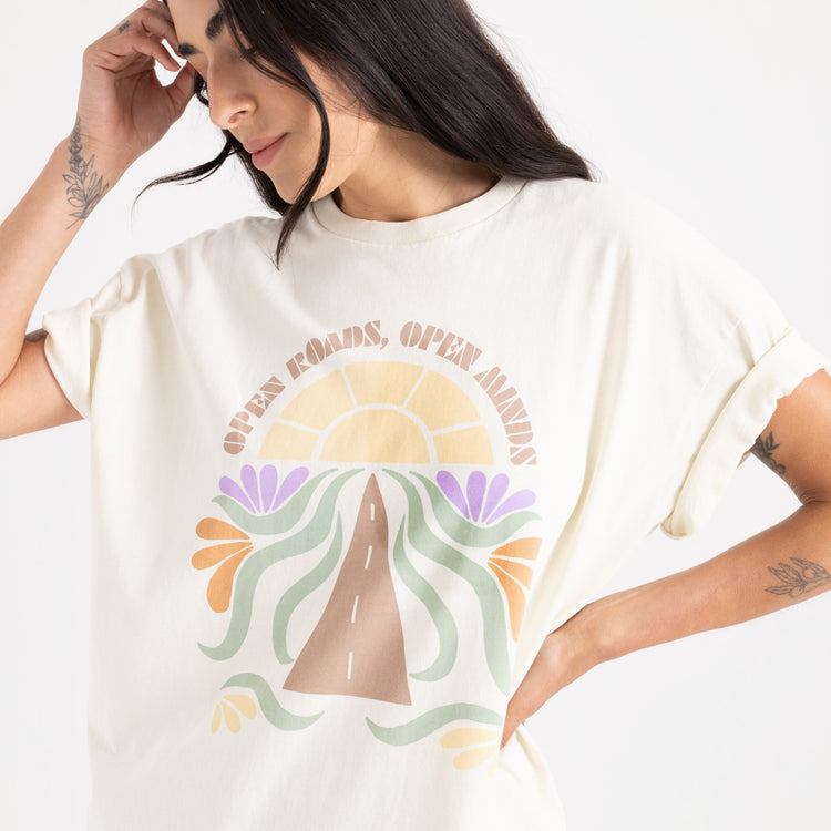 ROARK W ROAD RISE OVERSIZED TEE 