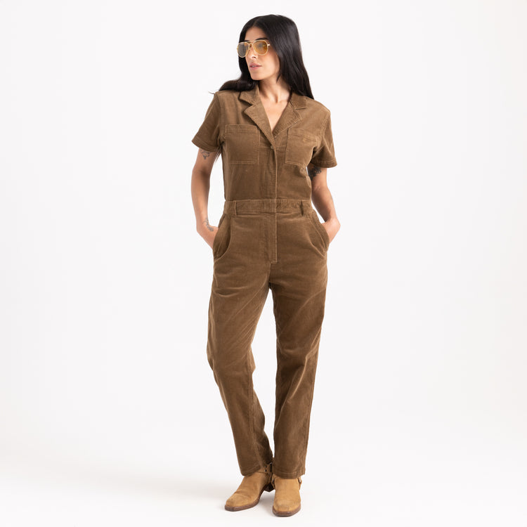 ROARK W LAYOVER CORD JUMPSUIT