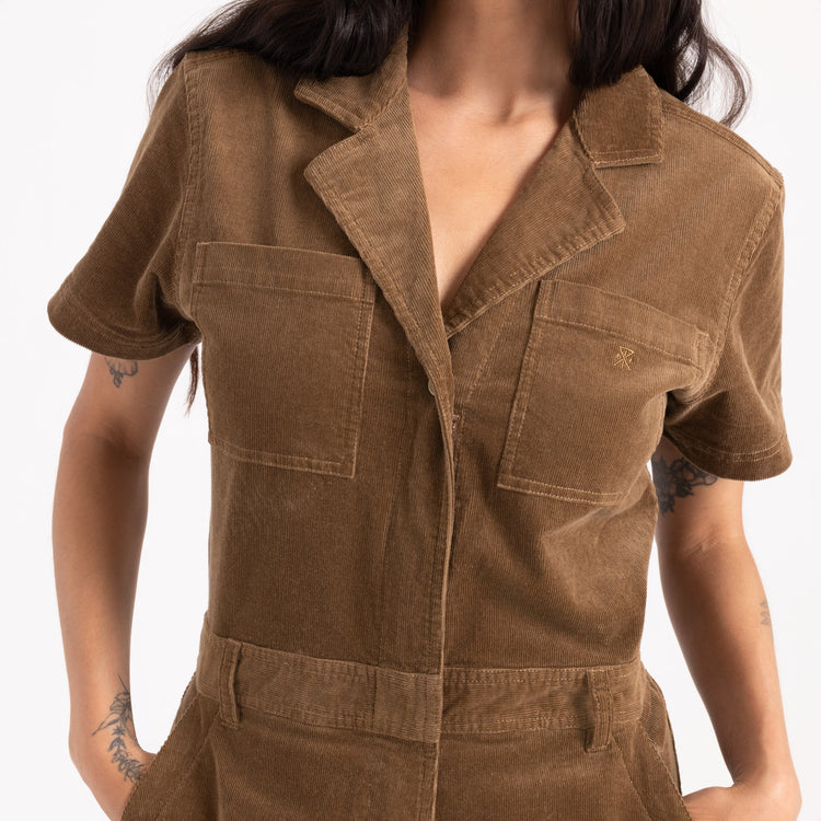 ROARK W LAYOVER CORD JUMPSUIT