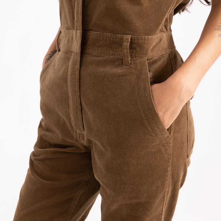 ROARK W LAYOVER CORD JUMPSUIT
