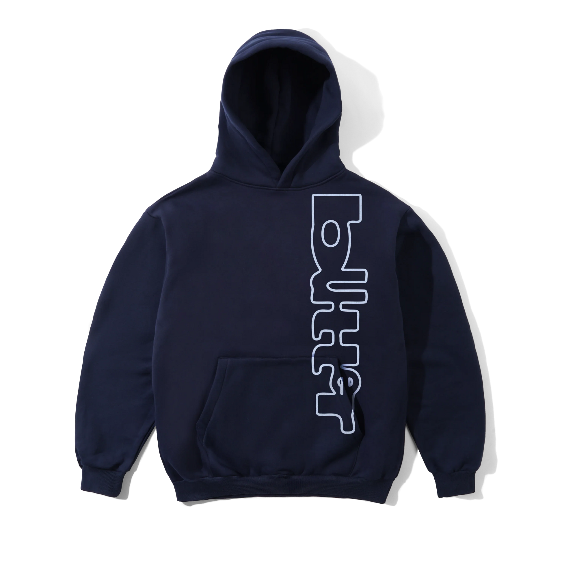 BUTTER GOODS WARPED PULLOVER HOOD - Navy