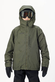 AIRBLASTER Y ACCESS JACKET OLIVE GRID