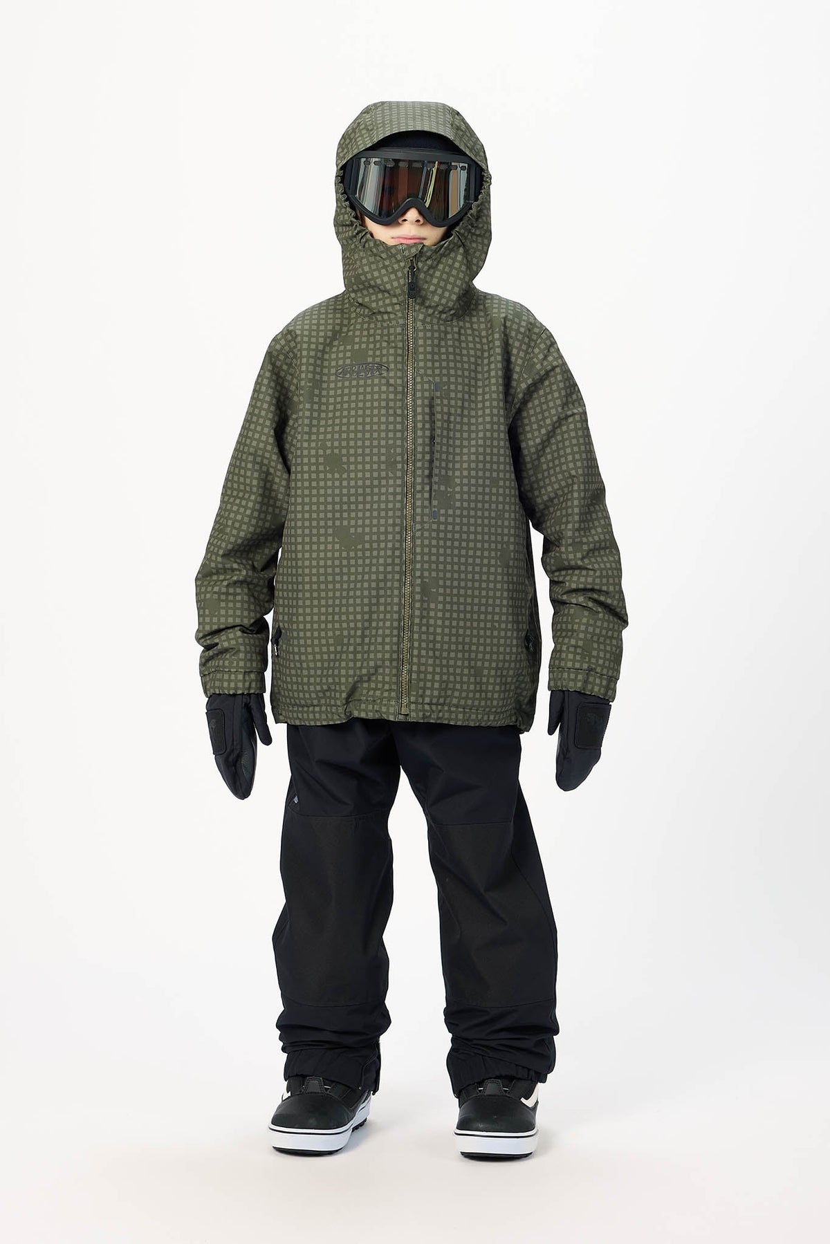 AIRBLASTER Y ACCESS JACKET OLIVE GRID