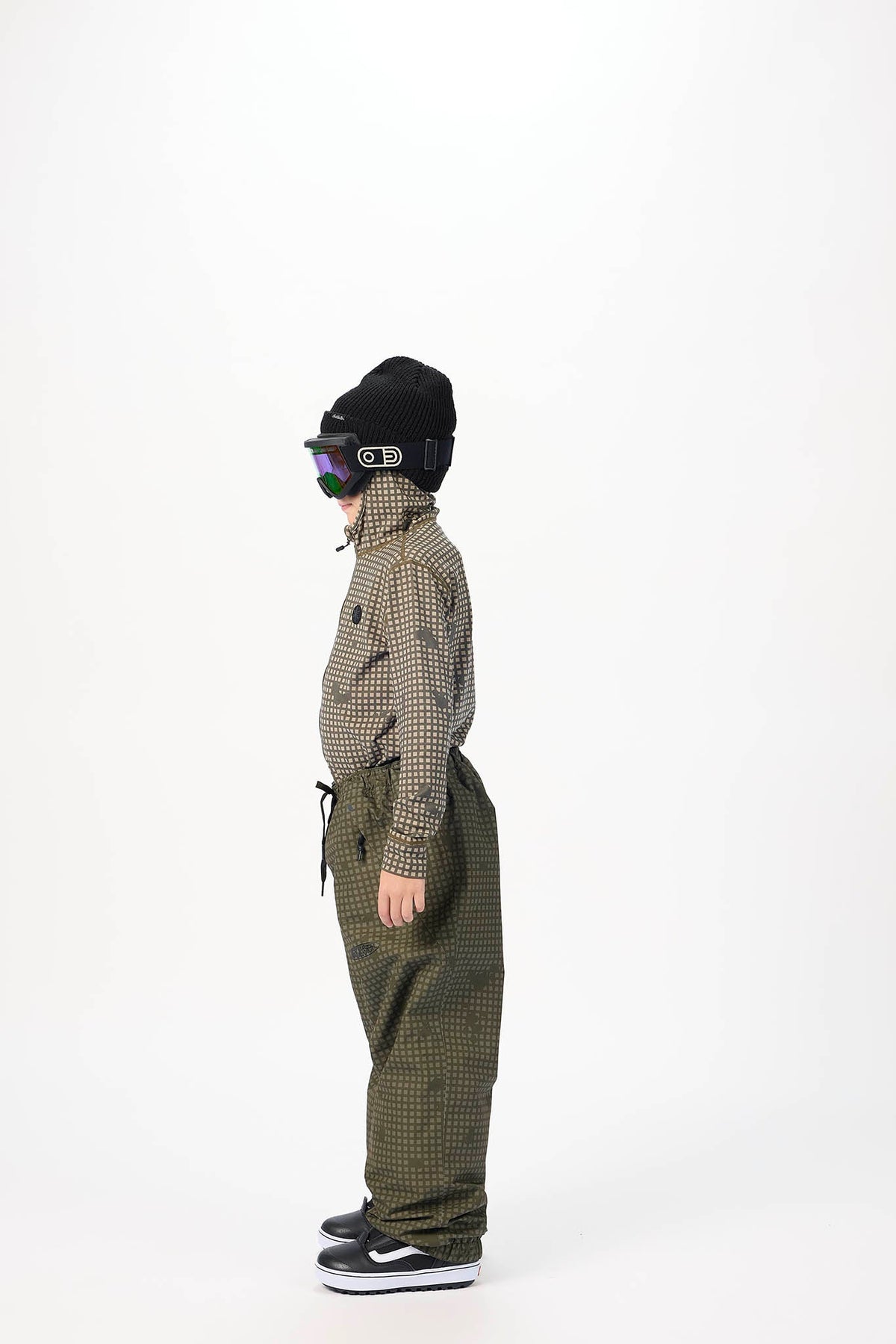 AIRBLASTER Y ACCESS PANT OLIVE GRID