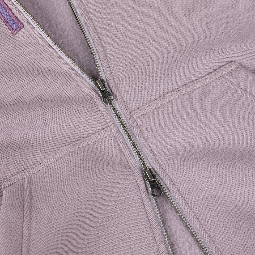 DIME BLOCKS ZIP HOODIE Stone Mauve - Détail