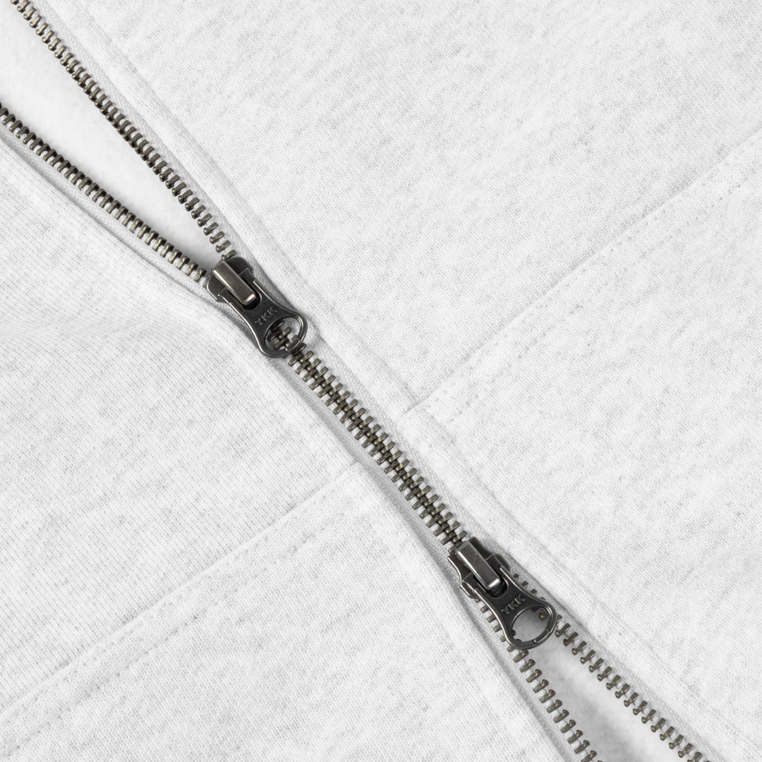 DIME Classic Small Logo Zip Hoodie Ash — détail 2