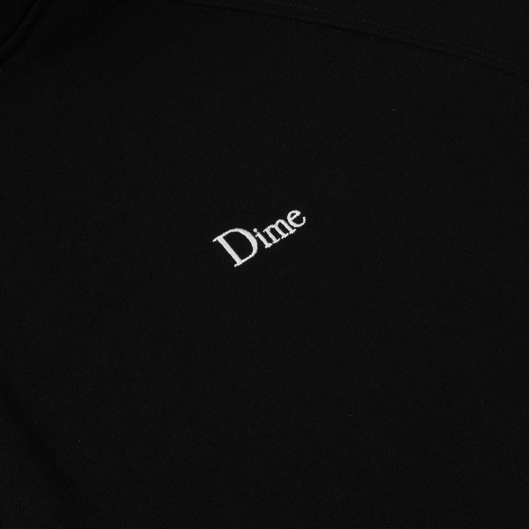 Dime Classic Small Logo Zip Hoodie Noir - Détail