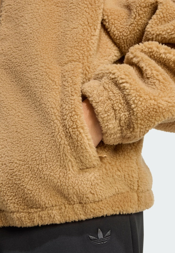 ADIDAS W ESSENTIALS TEDDY JACKET