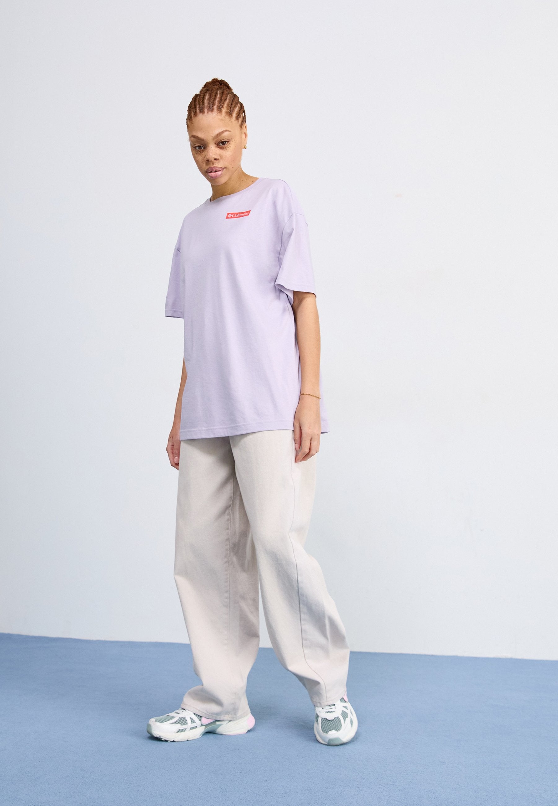 COLUMBIA W ROLLING BEND GRAPHIC OVERSIZED TEE 