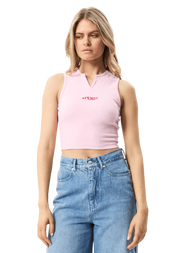 AFENDS HARLOW RECYCLED RIB SINGLET - Boutique Homies