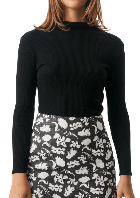 AFENDS ICONIC HEMP RIB LONG SLEEVE TOP - Boutique Homies