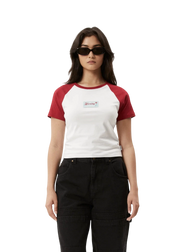 AFENDS W HOMELY RAGLAN REC BABY TEE - Boutique Homies