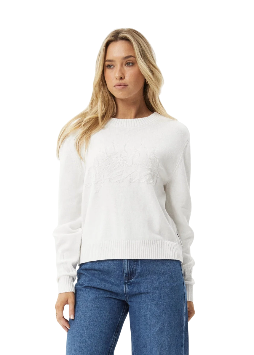 AFENDS W INFERNO RECYCLED KNIT CREW NECK - Boutique Homies