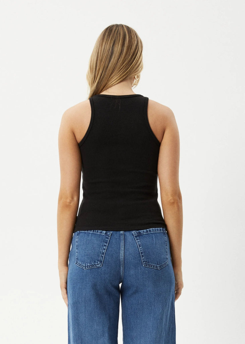 AFENDS W LYDIA HEMP RIBBED SINGLET - Boutique Homies