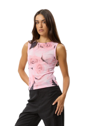 AFENDS W MARINETTE REC SHEER SLEEVENESS TOP - Boutique Homies