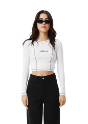 AFENDS W NOTICE RECYCLED LONG SLEEVE TEE - Boutique Homies