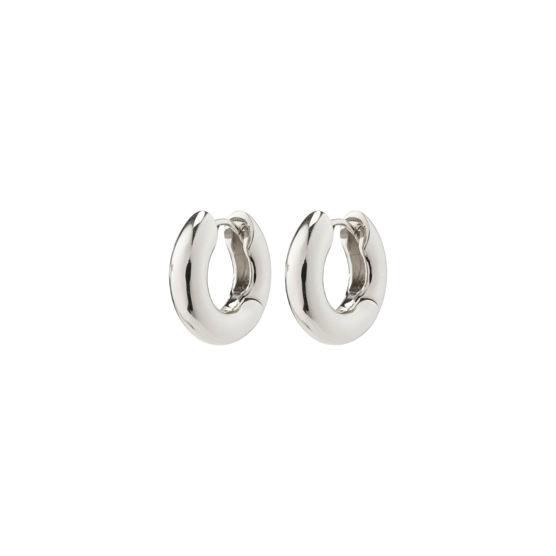 PILGRIM ACAI RECYCLED CHUNKY HUGGIE HOOP EARRINGS