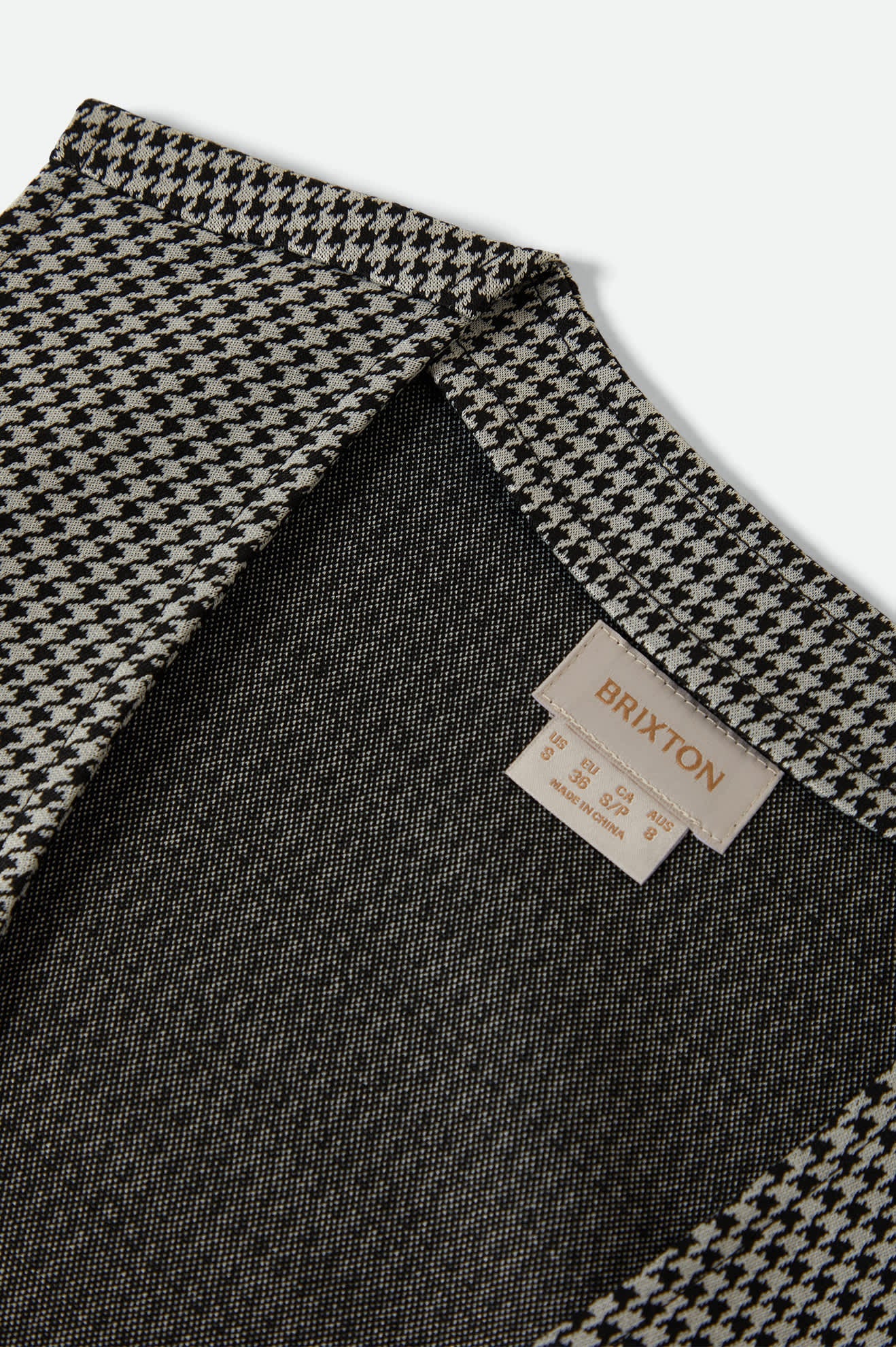 BRIXTON W HOUNDSTOOTH LEISURE VEST