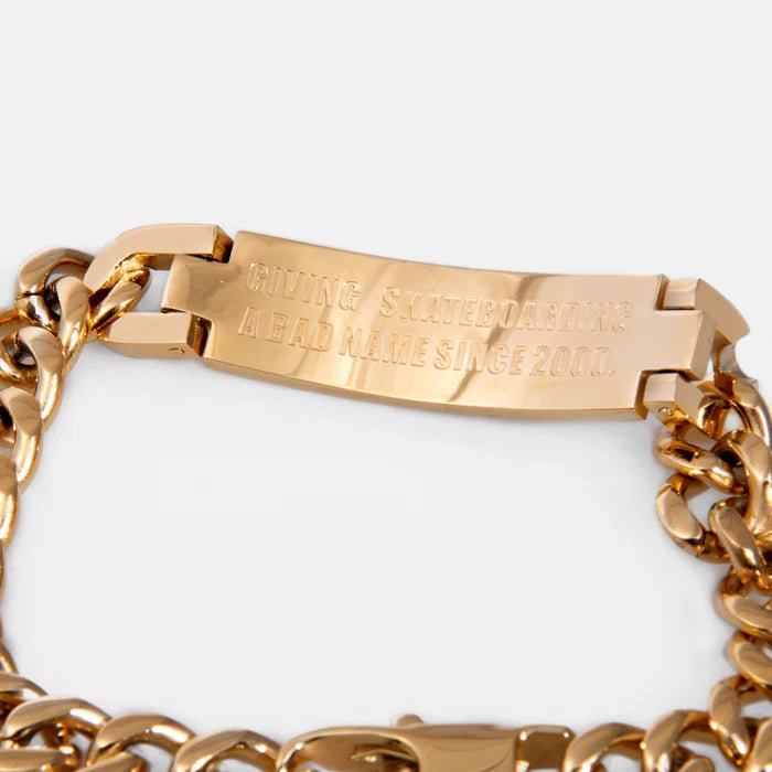BAKER GOLD ID BRACELET - Boutique Homies