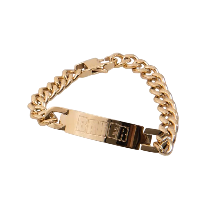 BAKER GOLD ID BRACELET - Boutique Homies