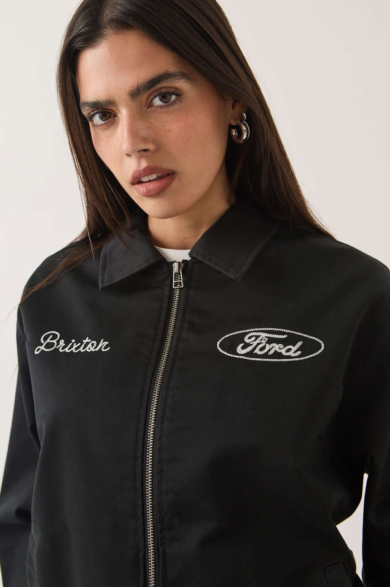 BRIXTON X FORD BUILT TOUGH HARRINGTON JACKET - Burnt Rubber