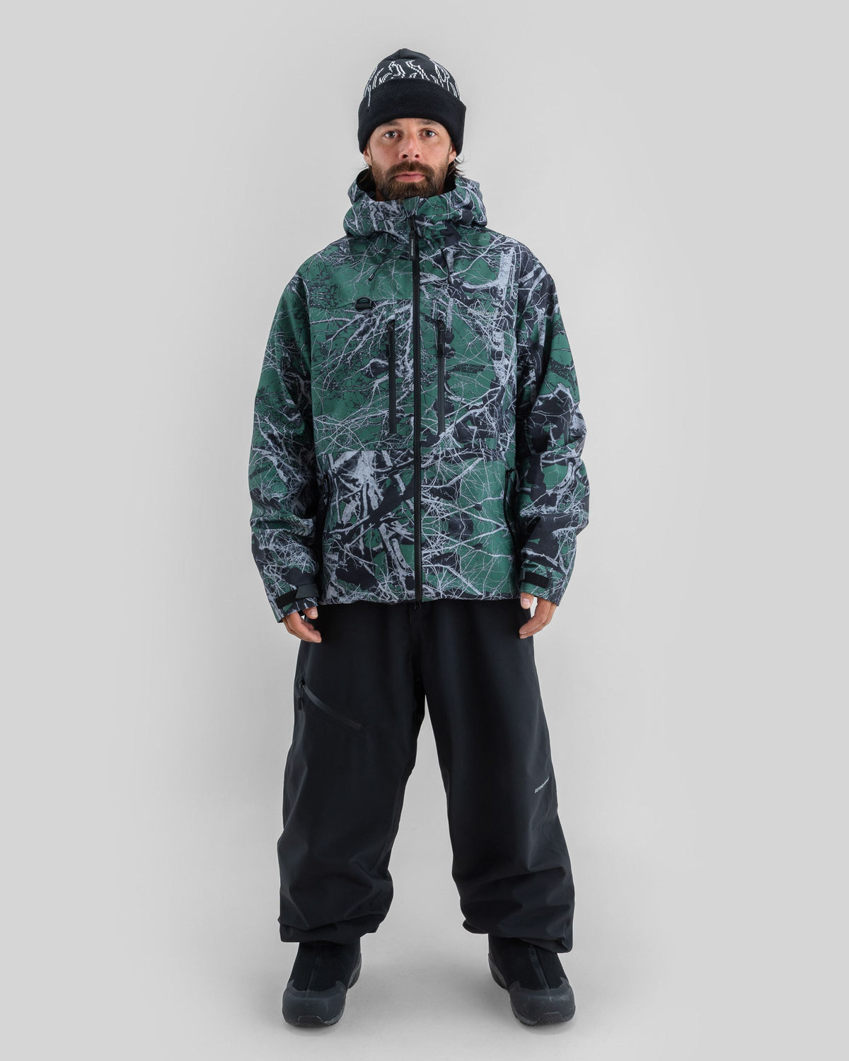 Beyond Medals Pro Tech Jacket Print 3L — porté de face, vue complète