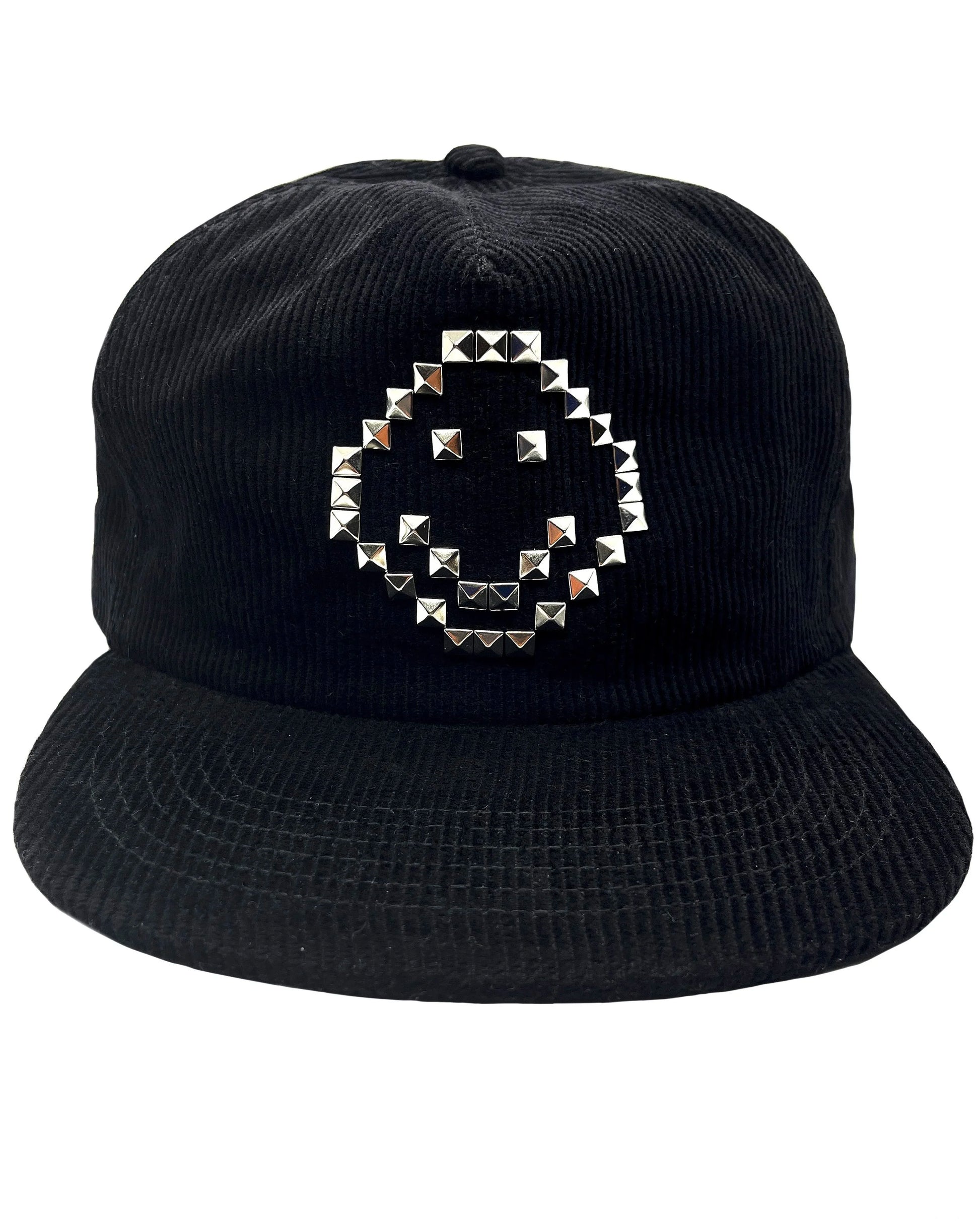 LOOSEY SMILEY STUDDED SNAPBACK - Black