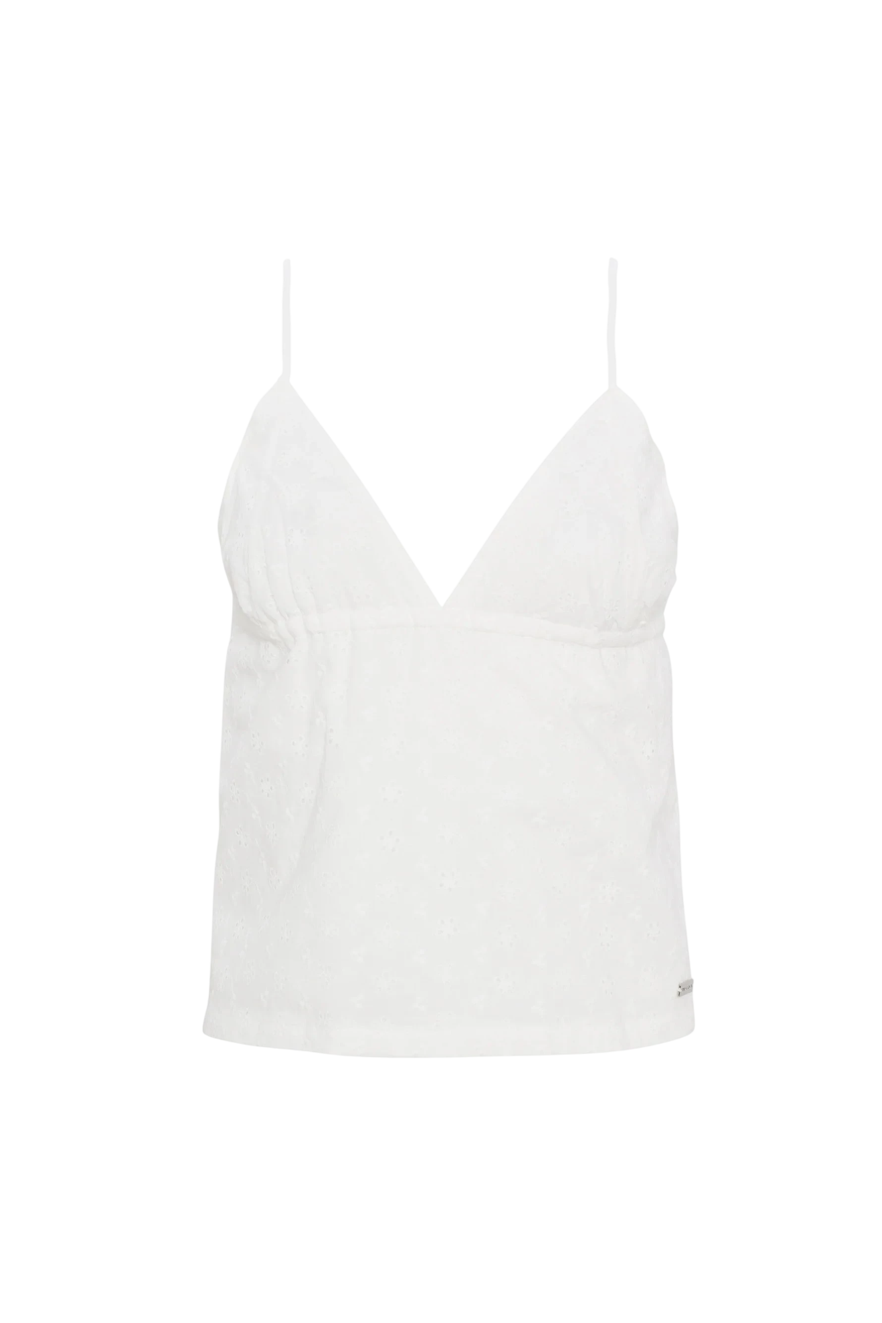 GIRL CRUSH W COTTON EMBROIDED TRIANGLE CAMI