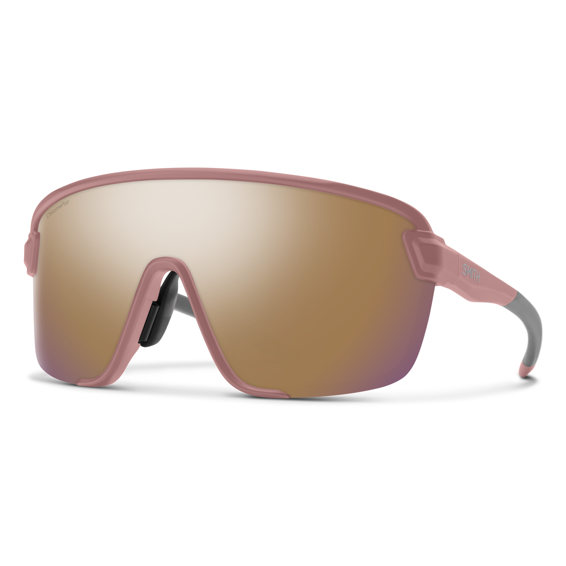 Smith Bobcat Sunglasses Matte Chalk Rose - Vue 3/4