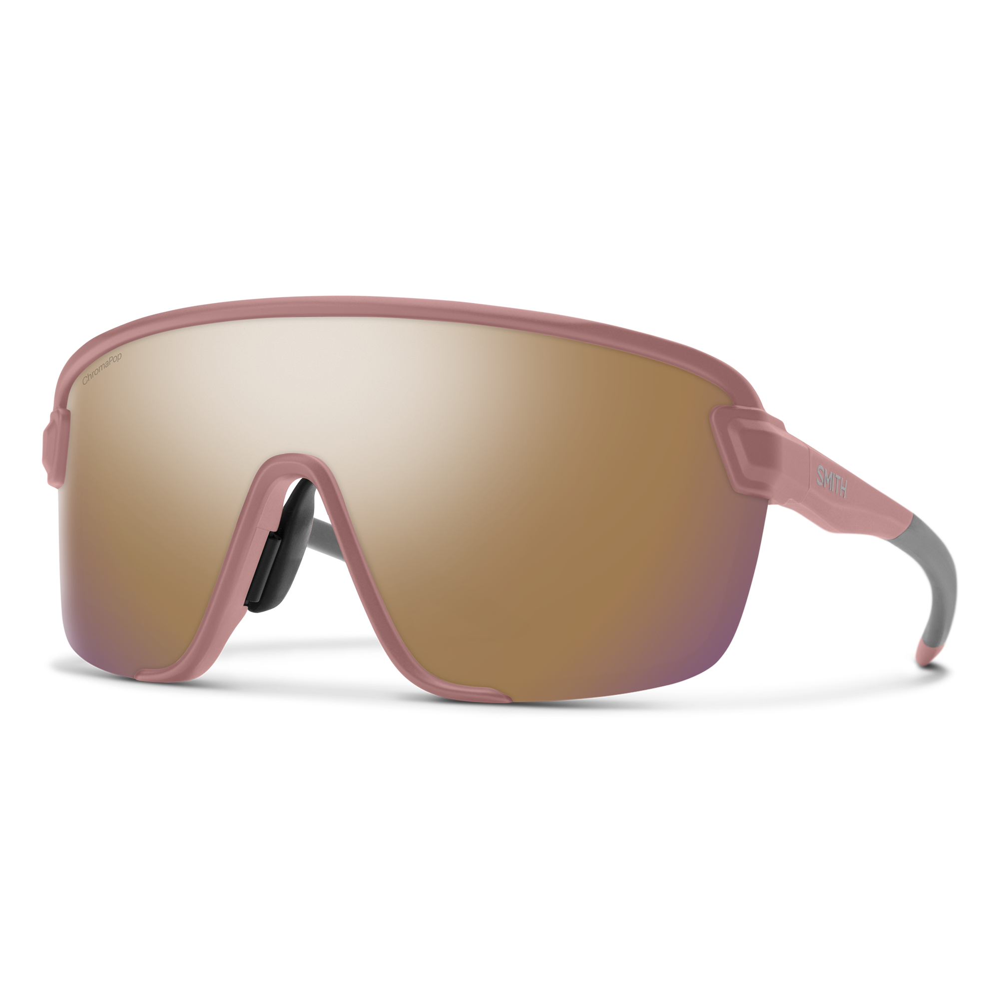 Smith Bobcat Sunglasses Matte Chalk Rose - Vue 3/4