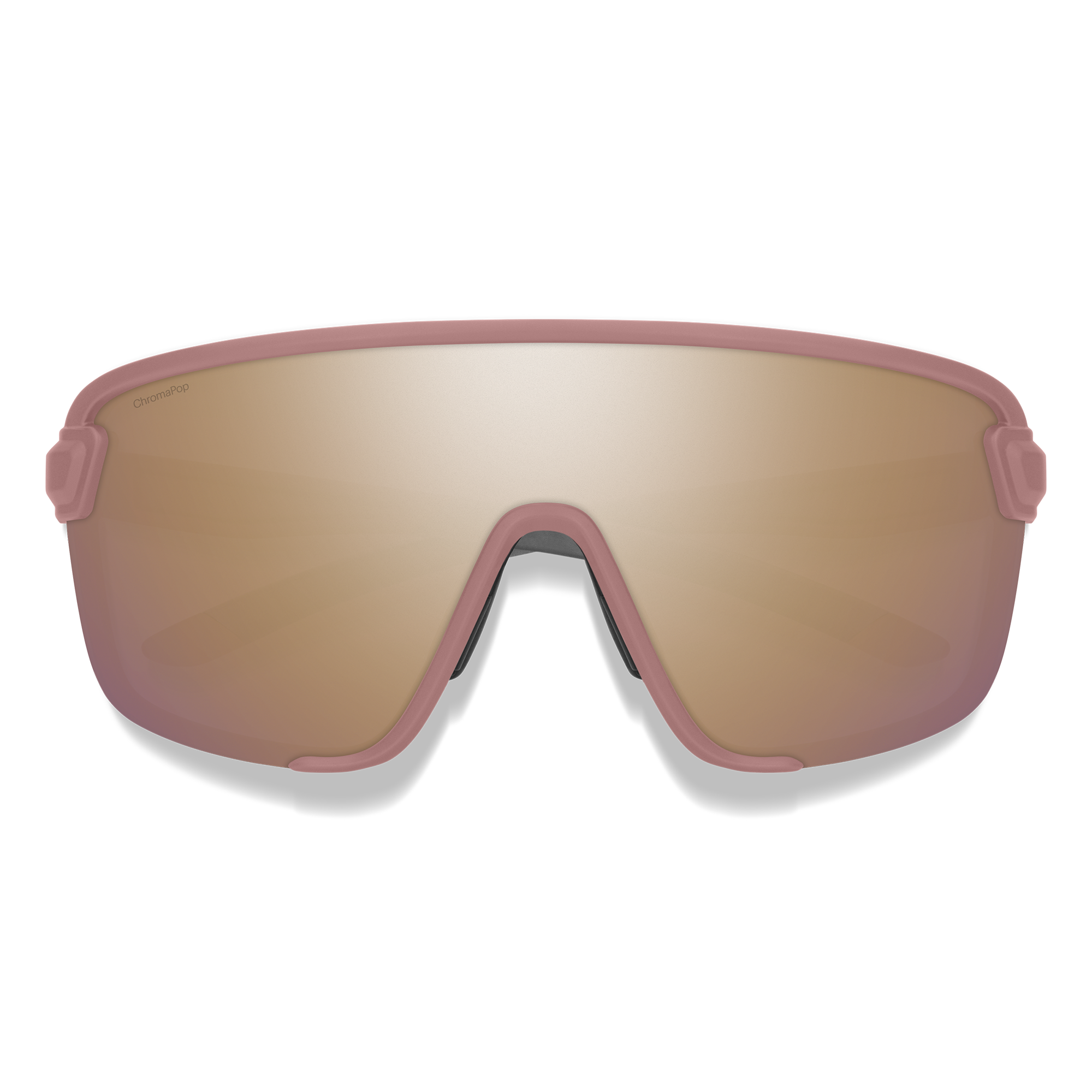 Smith Bobcat Sunglasses Matte Chalk Rose / ChromaPop Rose Gold Mirror - Vue de face