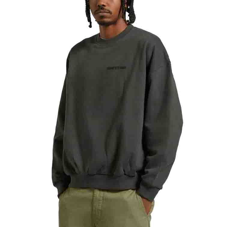 BRIXTON M EMBROIDERED HEAVY WEIGHT CREW - Boutique Homies