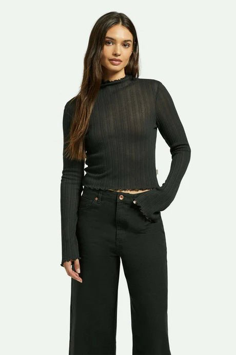 BRIXTON W NOVELTY RIBBED TURTLENECK L/S - Boutique Homies