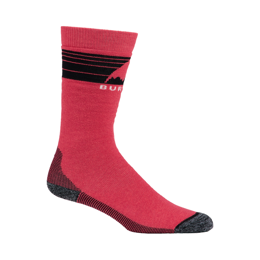 Bas Burton Emblem Midweight pour enfant, Azalea Pink, vue de profil