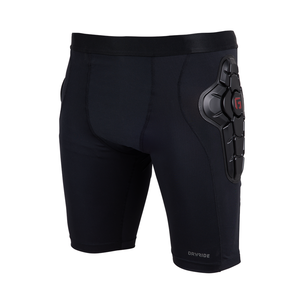 Short de protection Burton Impact pour homme, True Black, vue de trois quarts