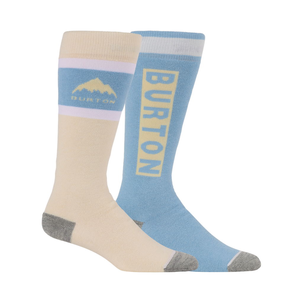 Bas Burton Weekend Midweight pour femme, ensemble de deux paires Airstream Blue, vue de profil