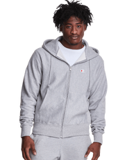 CHAMPION M REVERSE WEAVE FULL ZIP HOOD - Boutique Homies