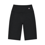 CHAMPION W 9' HIGH RISE BIKE SHORTS - flat lay