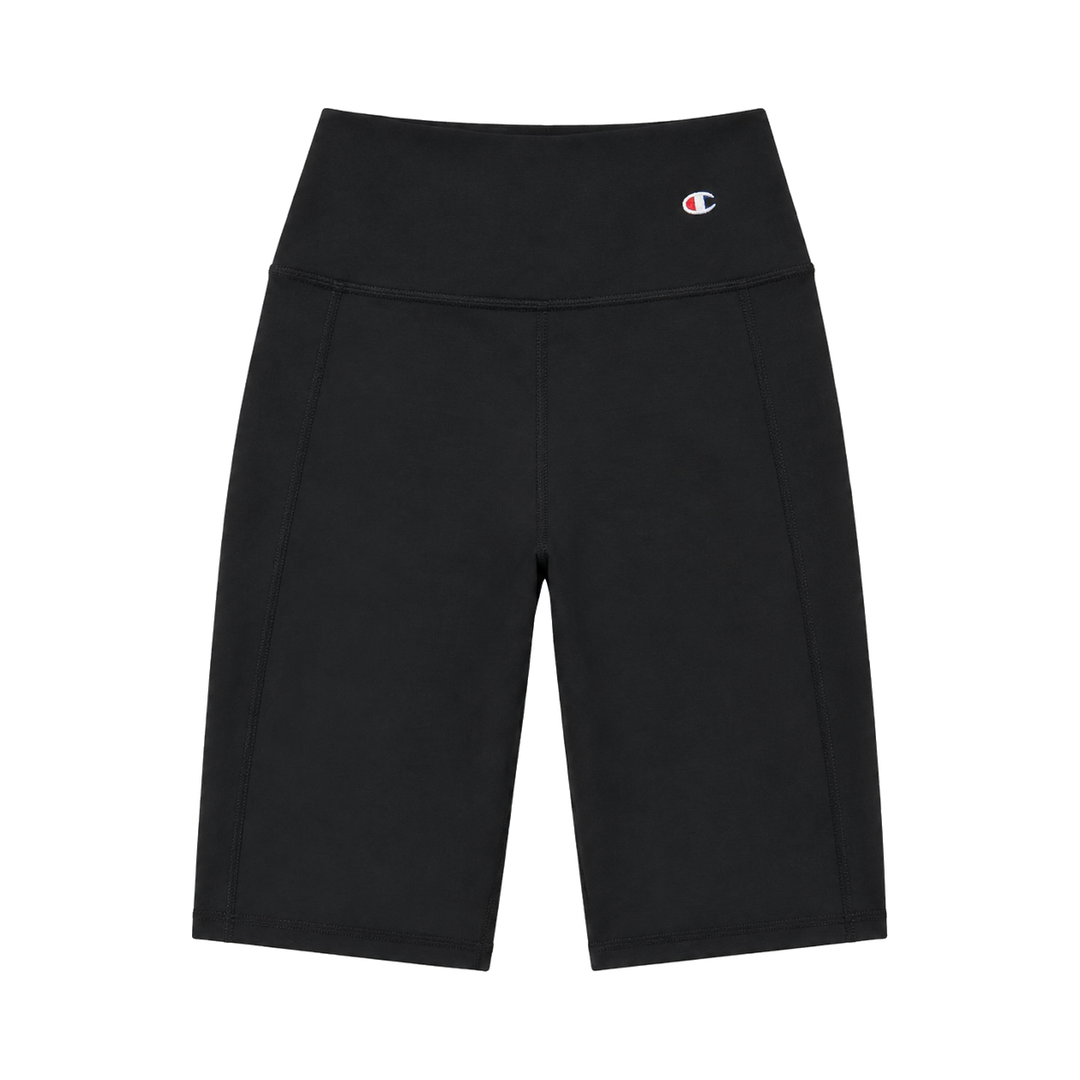 CHAMPION W 9' HIGH RISE BIKE SHORTS - flat lay