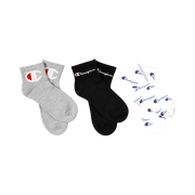 CHAMPION W C LIFE MULTI LOGO ANKLE SOCK - flat lay