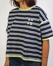 LES SAISONS W STRIPED T-SHIRT