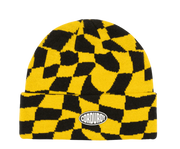 CORDUROY WAVY CHECK BEANIE - Boutique Homies