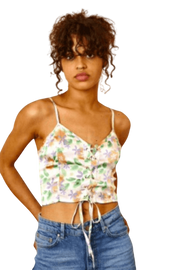 DAISY STREET SATIN CAMI CROP TOP - Boutique Homies