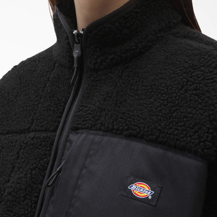 DICKIES W RED CHUTE TEXTURED FLEECE JACKET - Boutique Homies