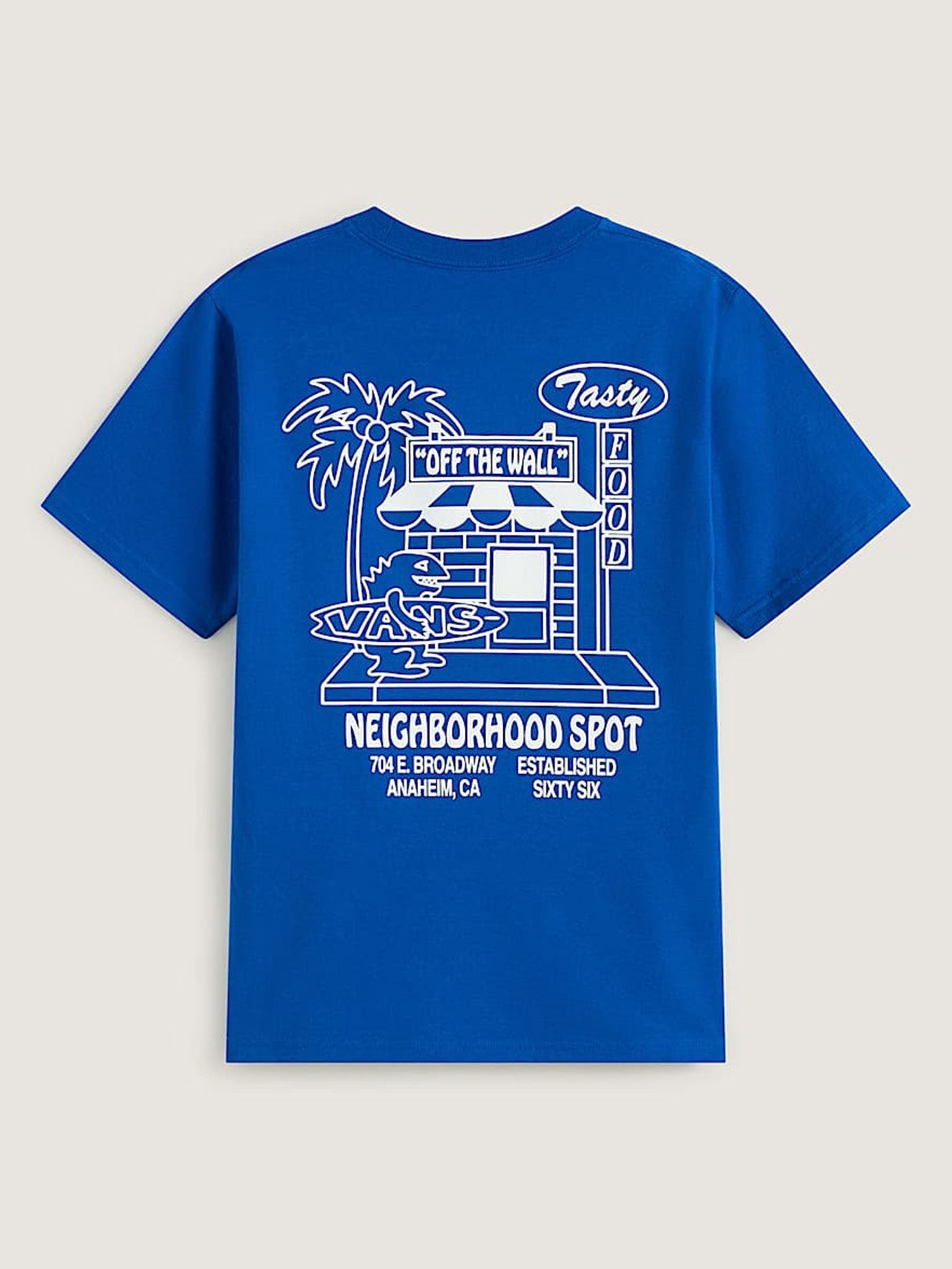 VANS Y FOOD SPOT SS TEE Classic Blue - vue alternative